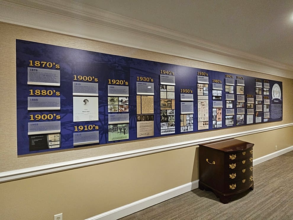 Lobby wall displays for workplaces in Gastonia, NC