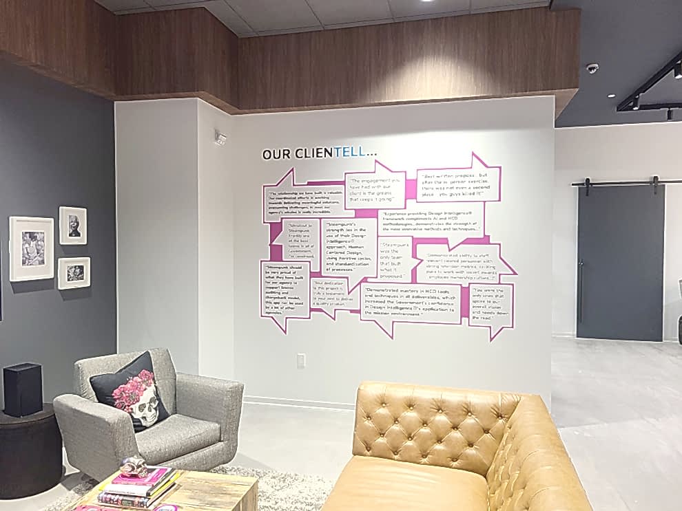 Creative wall displays for offices in Gastonia, NC