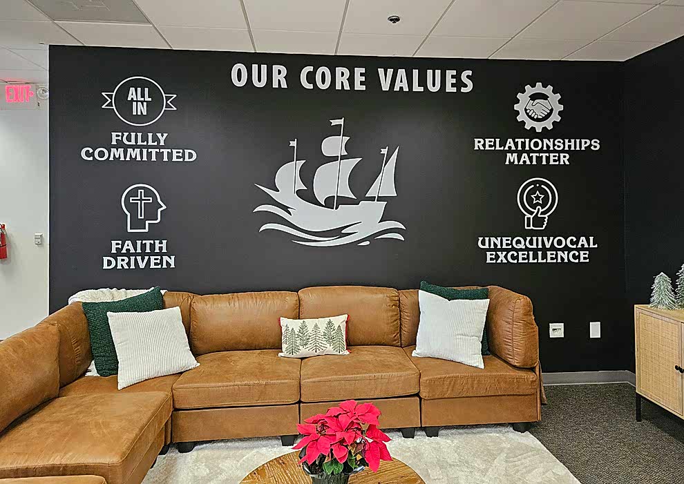Creative wall displays for offices in Mooresville, NC