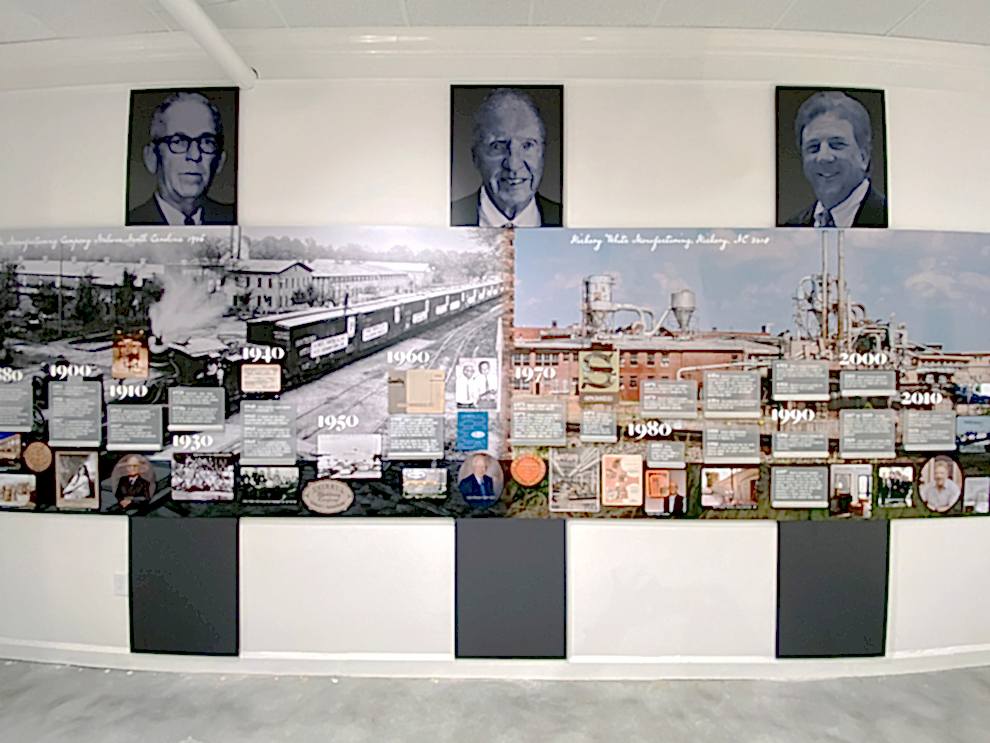 Custom wall displays for office branding in Mooresville, NC