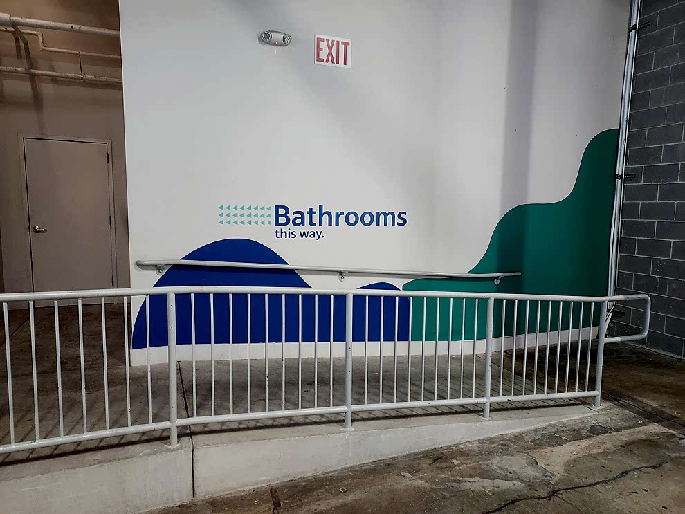 Custom interior wayfinding signage for event venues in Charlotte, NC
