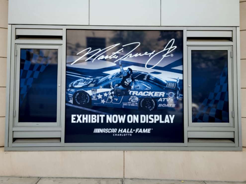 Window Graphics in Charlotte, NC designed and installed with custom decals for offices