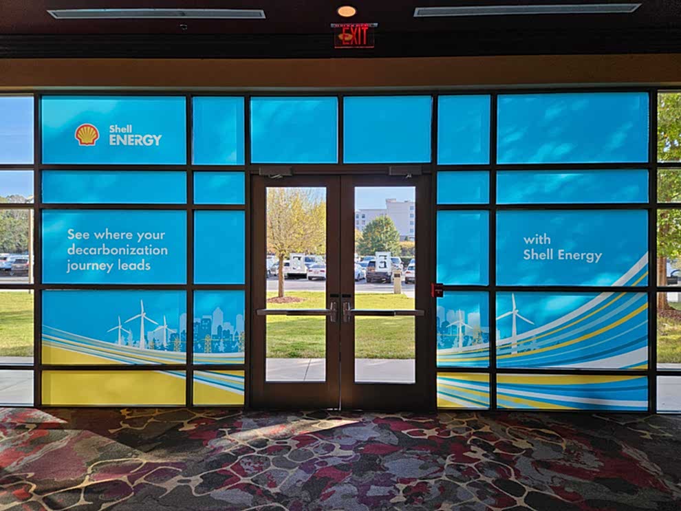 Window Graphics in Charlotte, NC designed and installed to enhance workplace design