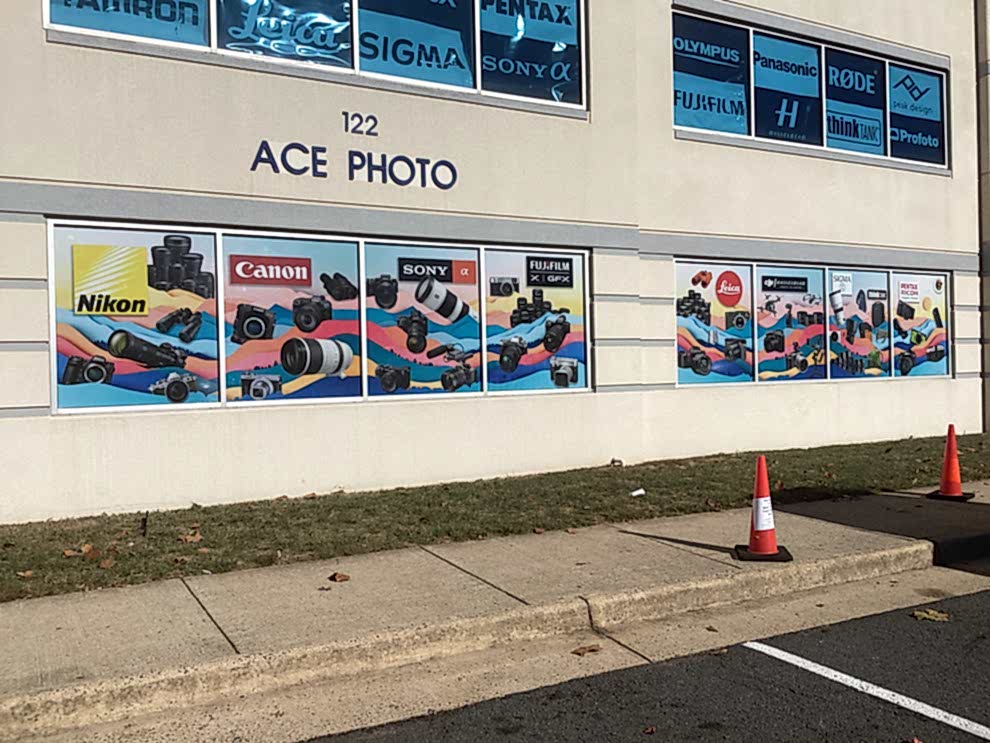 Window Graphics in Concord, NC designed and installed with branded vinyl lettering
