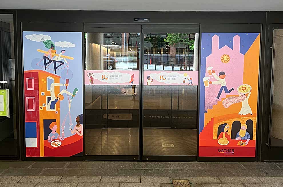 Window Graphics in Mooresville, NC designed and installed for interior office privacy and branding