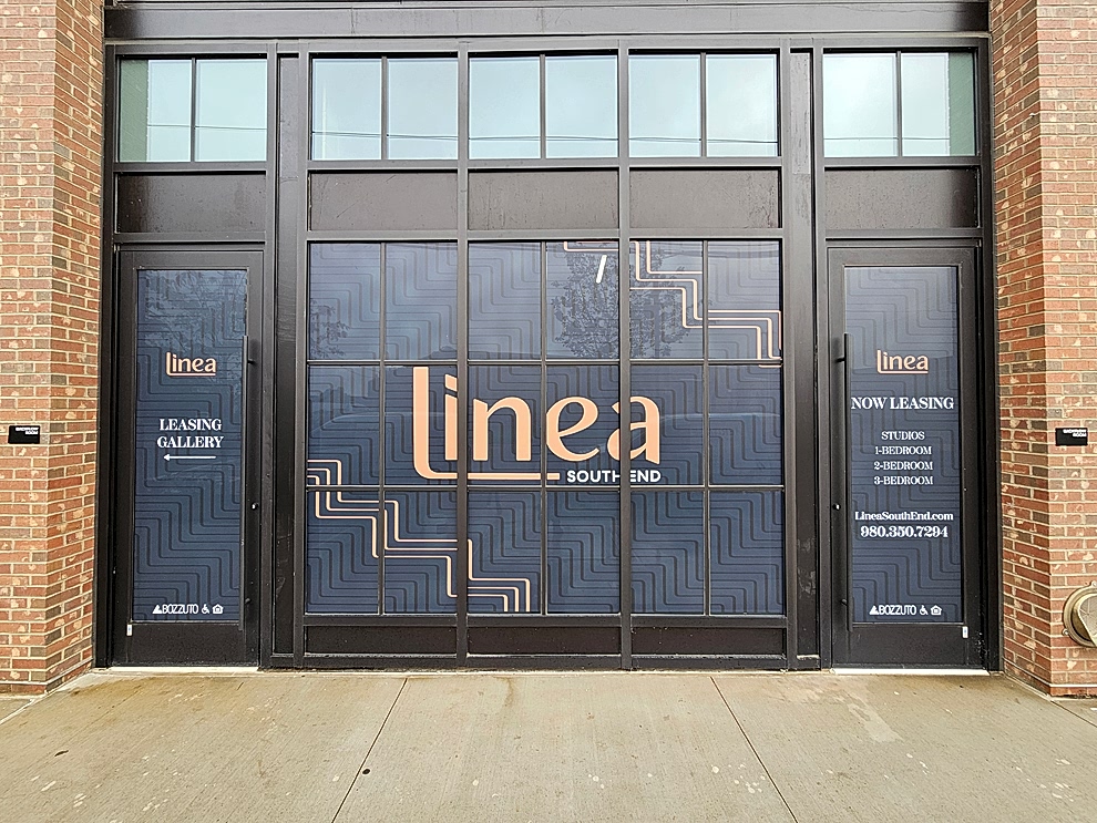 Window Graphics in Rock Hill, SC designed and installed for corporate interior glass partitions