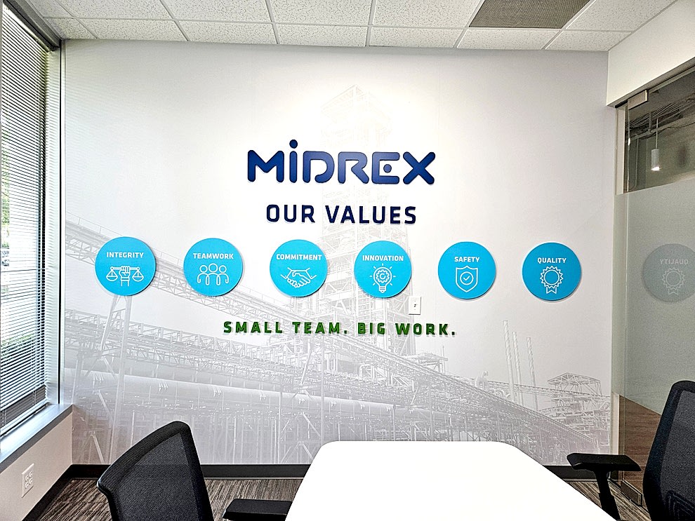 Sign Shop in Fort Mill, SC designed and installed interior graphics and corporate displays