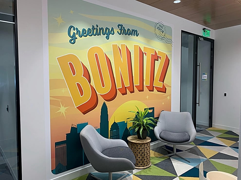 Sign Shop in Fort Mill, SC designed and installed wall wraps and branded workplace graphics