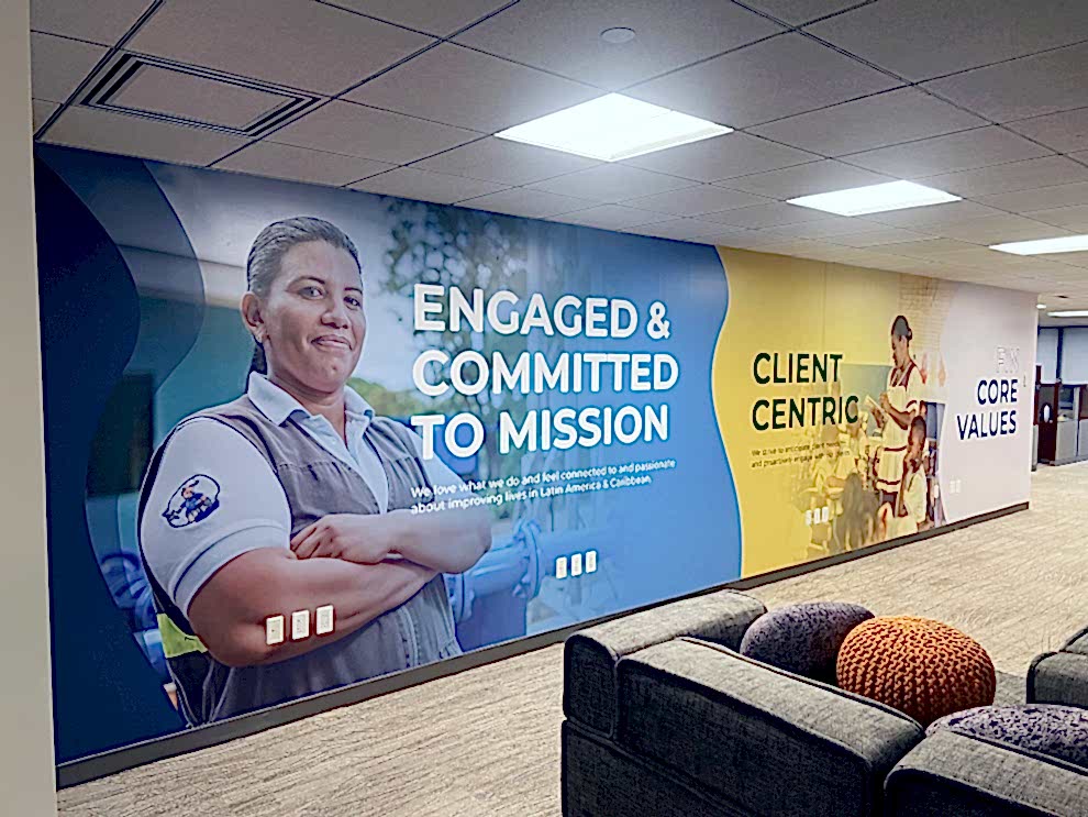 Sign Maker in Fort Mill, SC designed and installed custom wayfinding and interior signage