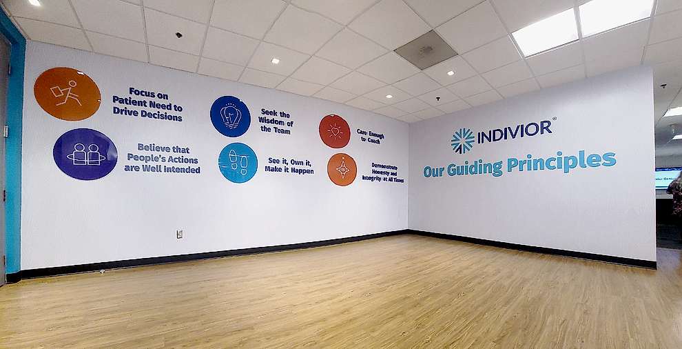 Sign Maker in Mooresville, NC designed and installed workplace signage and branding displays