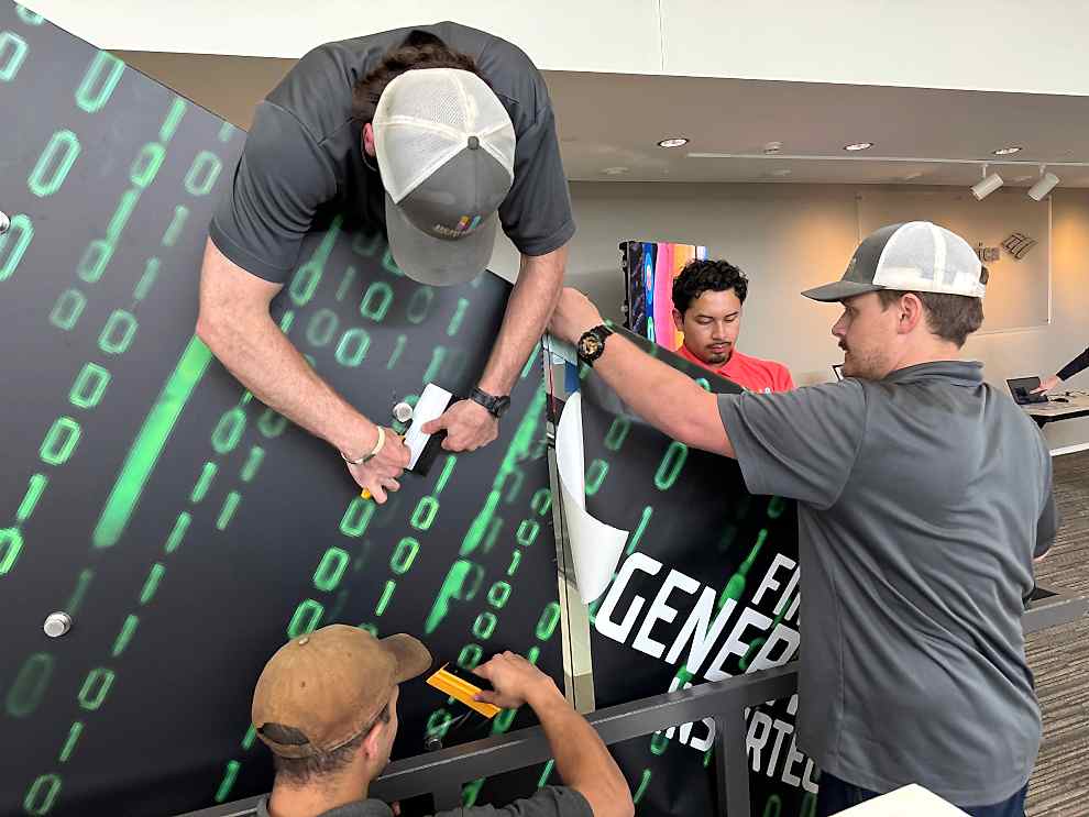 Custom sign installation services for business interiors in Charlotte NC