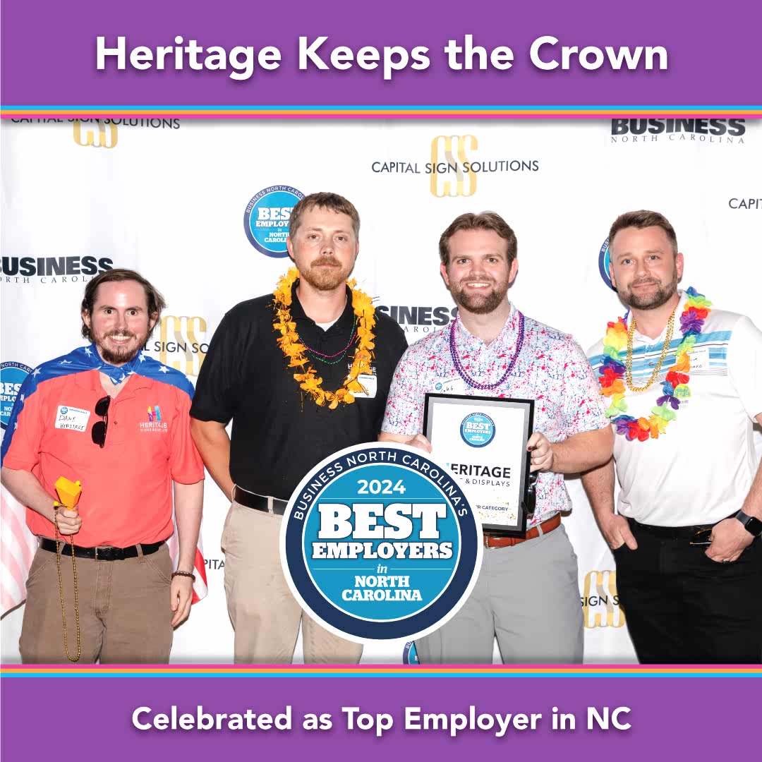Heritage Signs & Displays Named a Top Employer in North Carolina