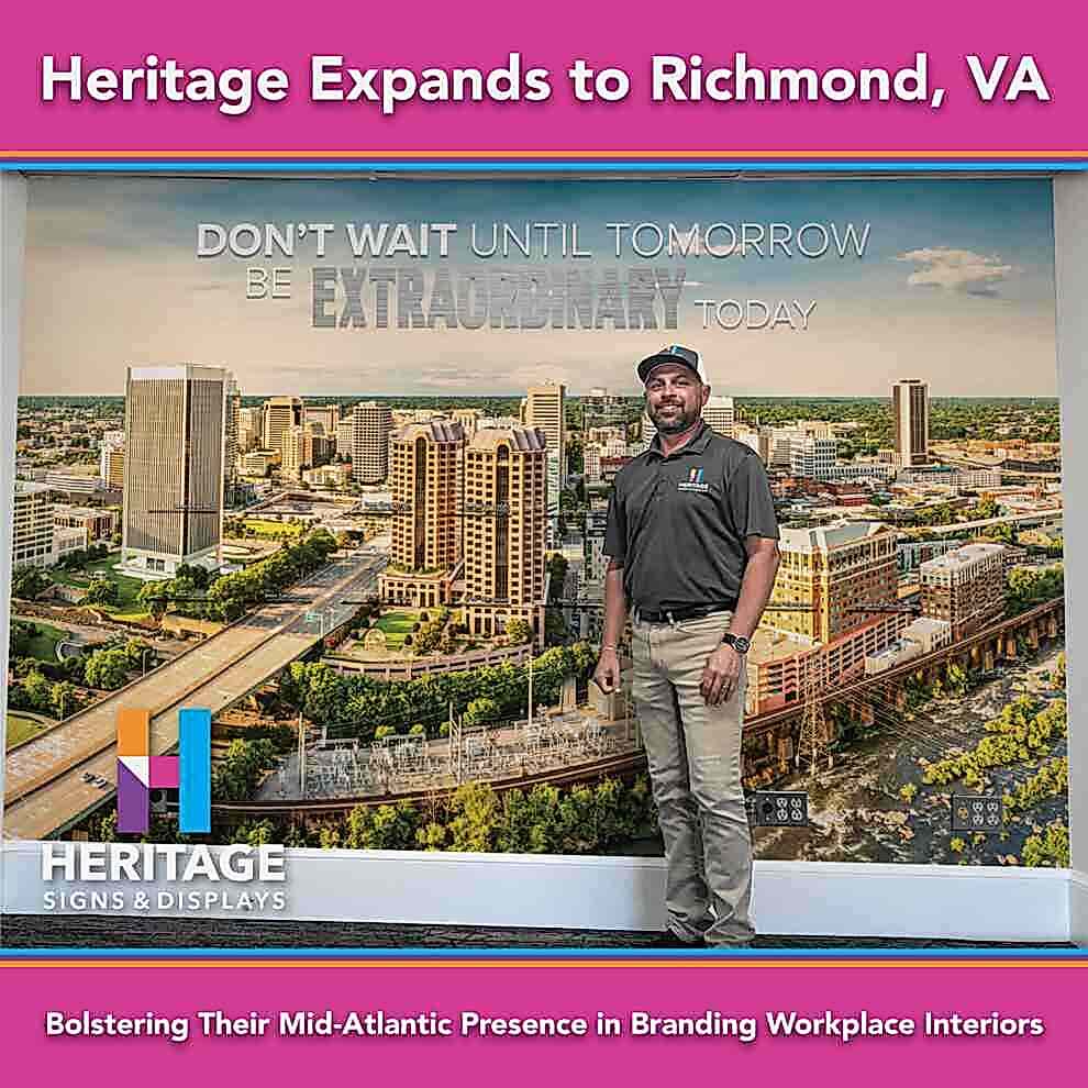 Heritage Signs & Displays Expands to Richmond, Virginia